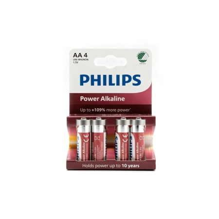 Bateria Alkaliczna Philips 1,5V LR6 AA Power Alkaline - Blister 4 Sztuki