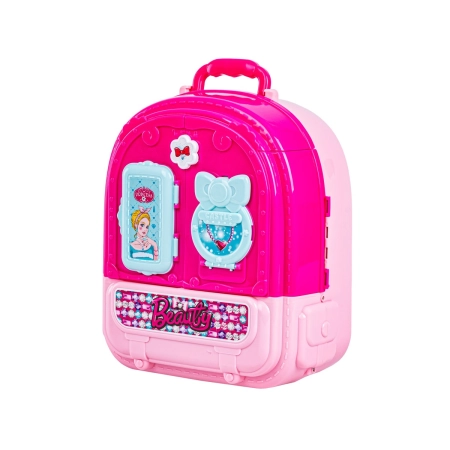 Domek Dla Lalek Toaletka W Walizce Plecak Zestaw 3w1 + Akcesoria Przecena 1-2094338
