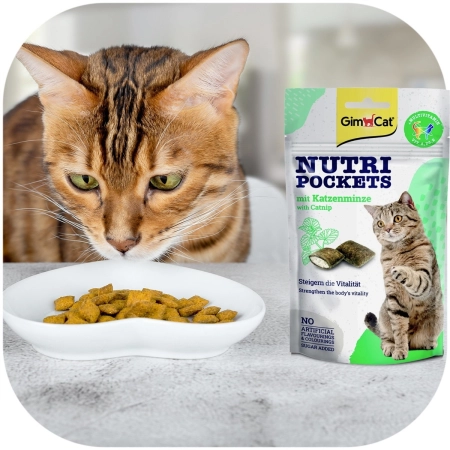 GimCat Nutri Pockets Catnip - kocie przysmaki z kocimiętką-2120903