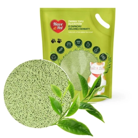 Have A Pet Tofu Cat Litter Green Tea 2,5kg - żwirek dla kotów-2121225