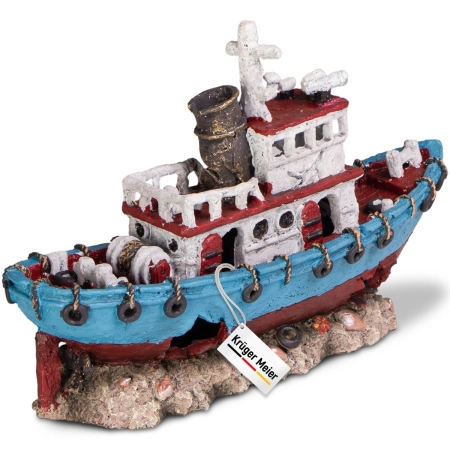 Kruger Meier Shipwreck – Statek do akwarium 28x9x18 cm-2122853