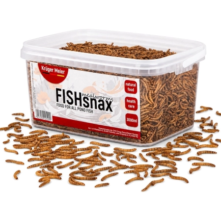 Kruger Meier FISHsnax Mealworms 3000ml - larwy mącznika dla ryb-2123056