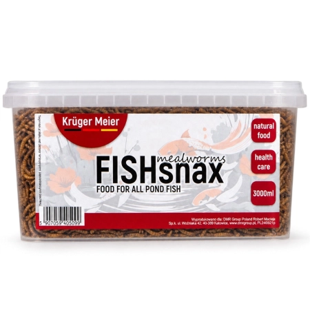 Kruger Meier FISHsnax Mealworms 3000ml - larwy mącznika dla ryb-2123057