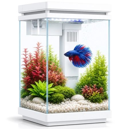 Kruger Meier LUMIQ AquaCube 10l White - akwarium z filtrem i oświetleniem