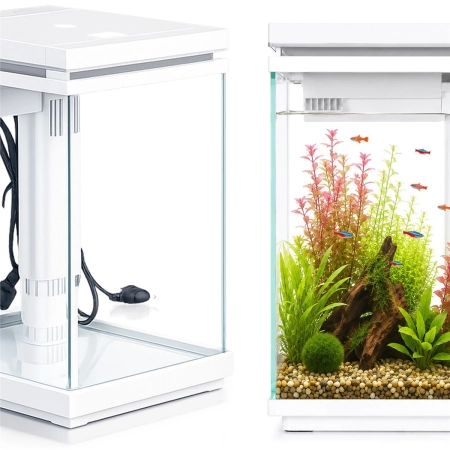 Kruger Meier LUMIQ AquaCube 10l White - akwarium z filtrem i oświetleniem-2123454