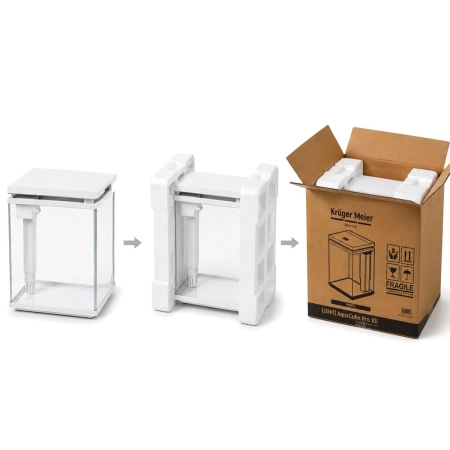 Kruger Meier LUMIQ AquaCube 10l White - akwarium z filtrem i oświetleniem-2123457