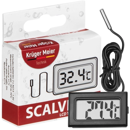 Kruger Meier Scalvern - termometr elektroniczny z sondą na przewodzie-2126190