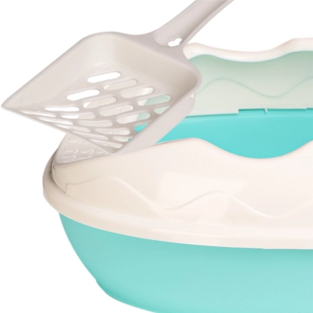 Furrever Friends Purrfect Point Turquoise with Scoop - mała kuweta z łopatką-2126601