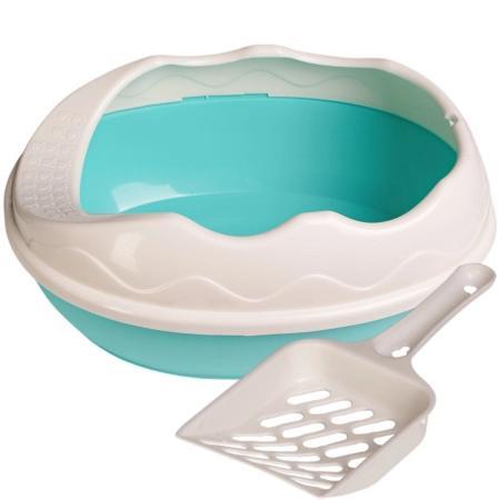 Furrever Friends Purrfect Point Turquoise with Scoop - mała kuweta z łopatką-2126604