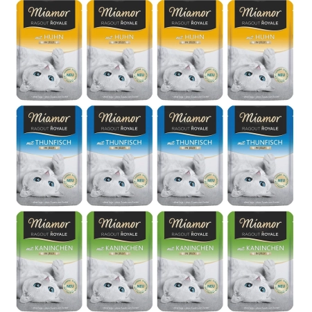 Miamor Royale 12pack Verwohn - kurczak, tuńczyk i królik w galarecie 12x100g-2126795