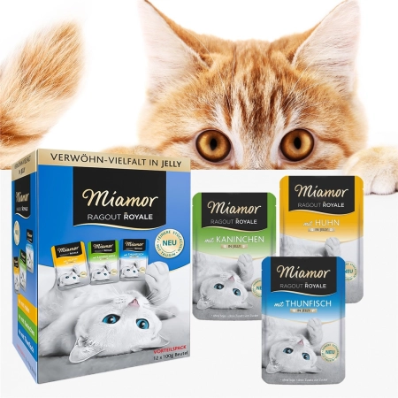 Miamor Royale 12pack Verwohn - kurczak, tuńczyk i królik w galarecie 12x100g-2126796