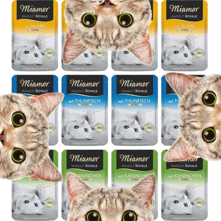 Miamor Royale 12pack Verwohn - kurczak, tuńczyk i królik w galarecie 12x100g-2126798