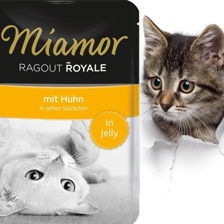 Miamor Ragout Royal - mokra karma dla kota kurczak w galarecie 100g-2126838