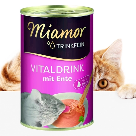 Miamor Vitaldrink mit Ente - kaczka zupka dla kotów 135ml-2126846