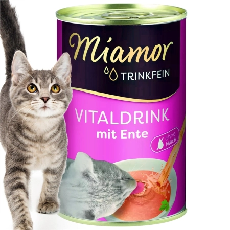 Miamor Vitaldrink mit Ente - kaczka zupka dla kotów 135ml-2126847