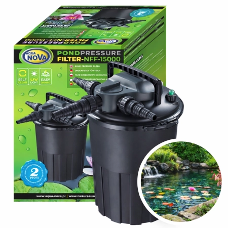 Aqua Nova NFF-15000 - filtr ciśnieniowy do oczka wodnego z lampą UV