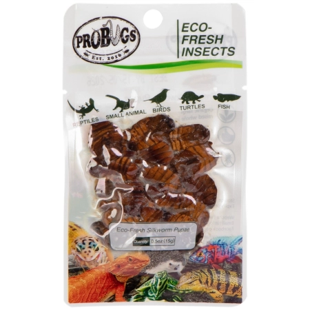 ProBugs Eco-Fresh Silkworm 15g - świeże larwy jedwabnika-2128316