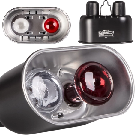 Resun Reptile Black Lamp DUO Mini - lampa podwójna do terrarium-2129034