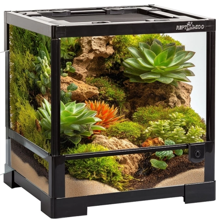 Repti-Zoo Glass Terrarium 30x30x32cm - szklane terrarium z metalową siatką