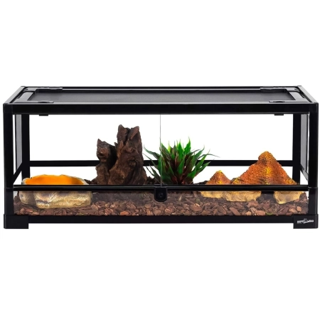 Repti-Zoo Glass Terrarium 60x45x32cm - szklane terrarium z metalową siatką-2131169