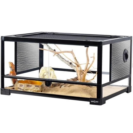 Repti-Zoo Glass Terrarium 60x45x32cm - szklane terrarium z metalową siatką-2131176