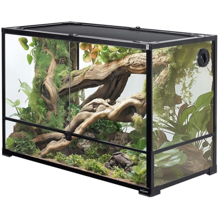 Repti-Zoo Glass Terrarium 90x45x60cm - szklane terrarium z metalową siatką