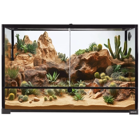 Repti-Zoo Glass Terrarium 90x45x60cm - szklane terrarium z metalową siatką-2131198