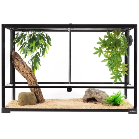 Repti-Zoo Glass Terrarium 90x45x60cm - szklane terrarium z metalową siatką-2131200