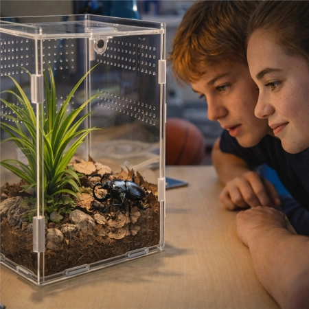 Terrario MicroAir Hab - terrarium akrylowe 12x12x20cm-2135863