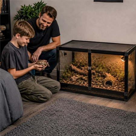 Terrario Nexframe F-Line - terrarium z siatki 80x45x45cm-2136027