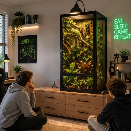 Terrario Nexframe S-Line 50x50x100 - terrarium z siatki-2136079