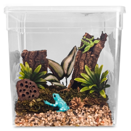 Terrario ReptiBox 19x19x19cm - przeźroczyste terrarium faunarium-2137396