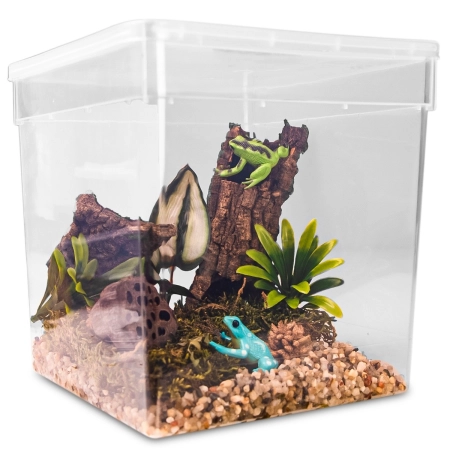 Terrario ReptiBox 19x19x19cm - przeźroczyste terrarium faunarium-2137397