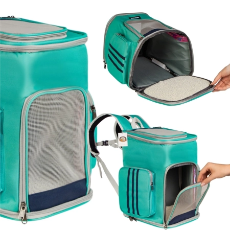 Furrever Friends Catbox Turquoise  - plecak transporter dla kota i psa-2138079