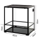 Repti-Zoo Glass Terrarium 60x45x60cm - szklane terrarium z metalową siatką-2131129