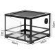 Repti-Zoo Glass Terrarium 45x45x32cm - szklane terrarium z metalową siatką-2131141