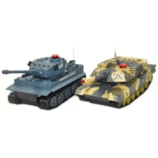 Zestaw wzajemnie walczących czołgów German Tiger i Abrams RTR 1:32 2.4GHz-285346