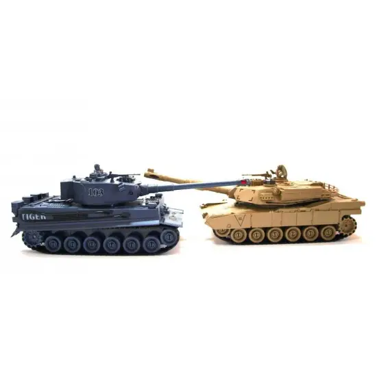 Zestaw wzajemnie walczących czołgów PK German Tiger i Abrams M1A2 1:28-285434