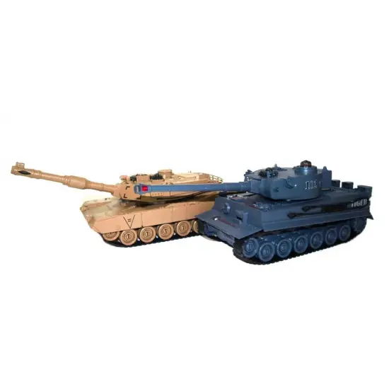 Zestaw wzajemnie walczących czołgów M1A2 Abrams i German Tiger v2 2.4GHz 1:28-285546