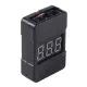 Mini tester z alarmem, miernik napięcia pakietów LiPo 2-8S - BX100-293124