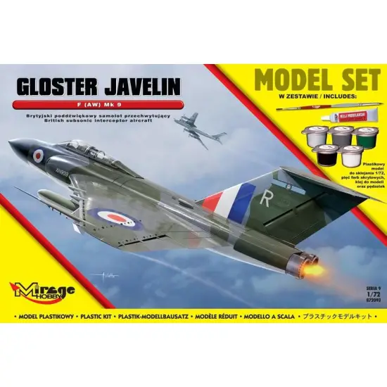 GLOSTER JAVELIN F AW Mk 9 Brytyjski Poddźwiękowy Samolot Przechwytujący-298661