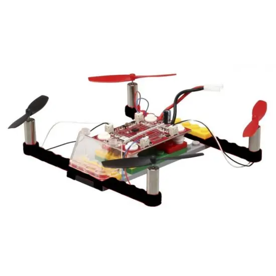 Dron 021 do zbudowania z klocków RTF (2.4GHz, 4CH, żyroskop, 15cm) - Czarny-299129