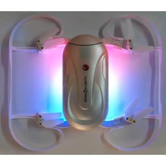 Selfie dron Dobby (Kamera FPV 720p, 2.4GHz, żyroskop, barometr, 13.5cm) - Biały-299139
