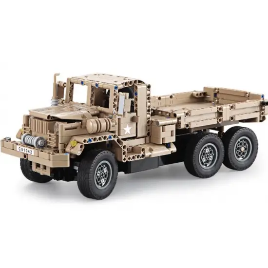 Ciężarówka wojskowa - do zbudowania z klocków - ZDALNIE STEROWANA (C51042W)-302622