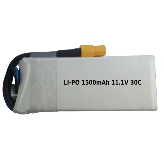 1500mAh 11.1V 30C LiPo XT60-324455