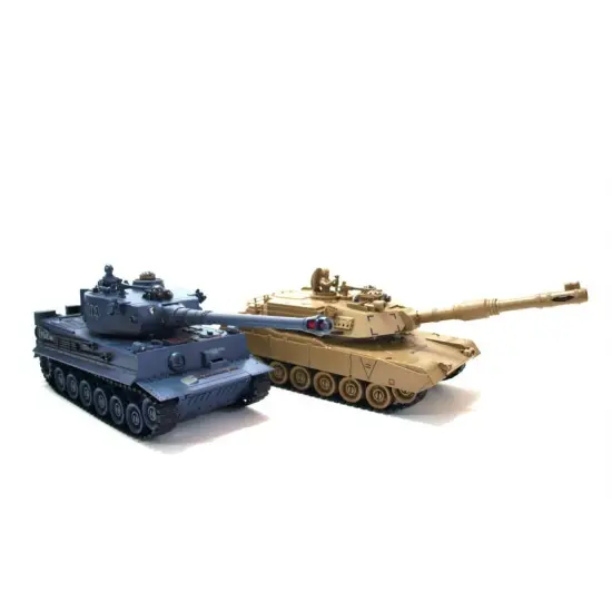 Zestaw wzajemnie walczących czołgów PK German Tiger i Abrams M1A2 1:28-348871