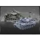 Zestaw wzajemnie walczących czołgów Russian T-34 i German Tiger 1:28 RTR-349004