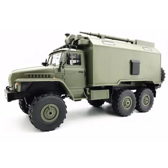 Ciężarówka wojskowa WPL B-36 (1:16, 4WD, 2.4G, LiPo) - Zielony-361150
