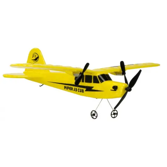 Piper J-3 CUB 2.4GHz RTF (rozpiętość 34cm) - żółty-388548