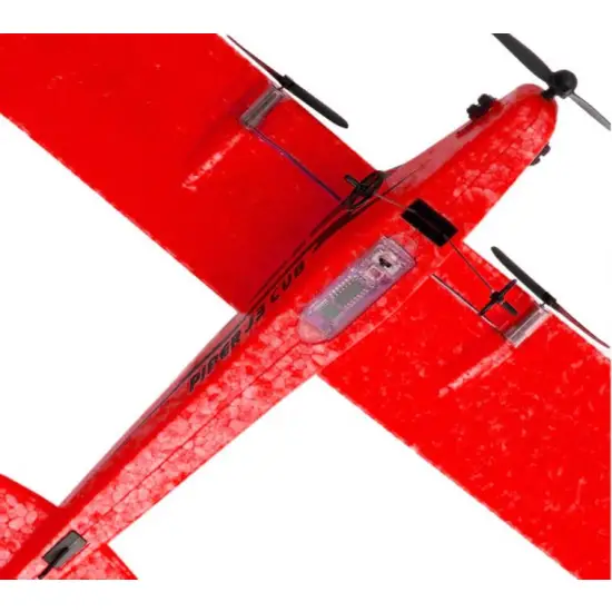 Piper J-3 CUB 2.4GHz RTF (rozpiętość 34cm) - czerwony-388555